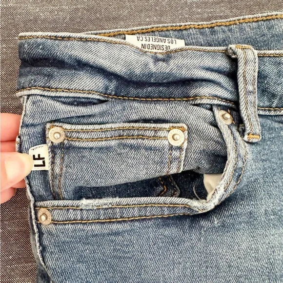 LF Lover's & Friends Ricky Low Rise Stretch Distressed Knee Skinny Jeans31